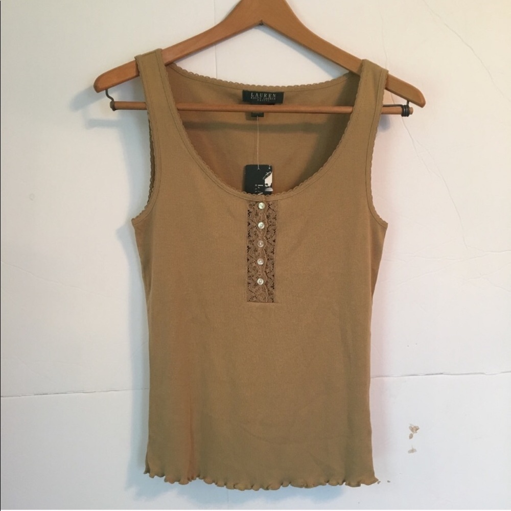 BOHO Ralph Lauren Tank Crop Top Size Medium